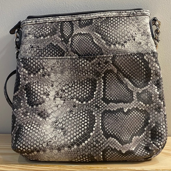 Nicole by Nicole Miller Faux Snakeskin Crossbody - Picture 6 of 9